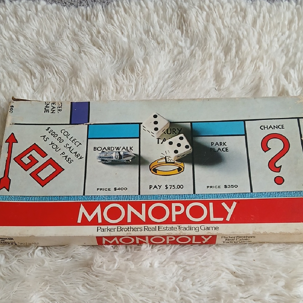 Monopoly Board Game - Classic Red and Blue Edition